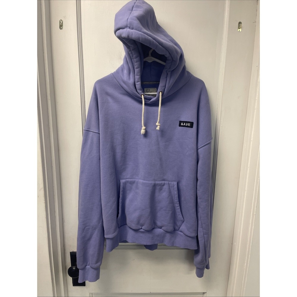 &ave Women's Fleece Lined Hoodie Lavender Size Xl